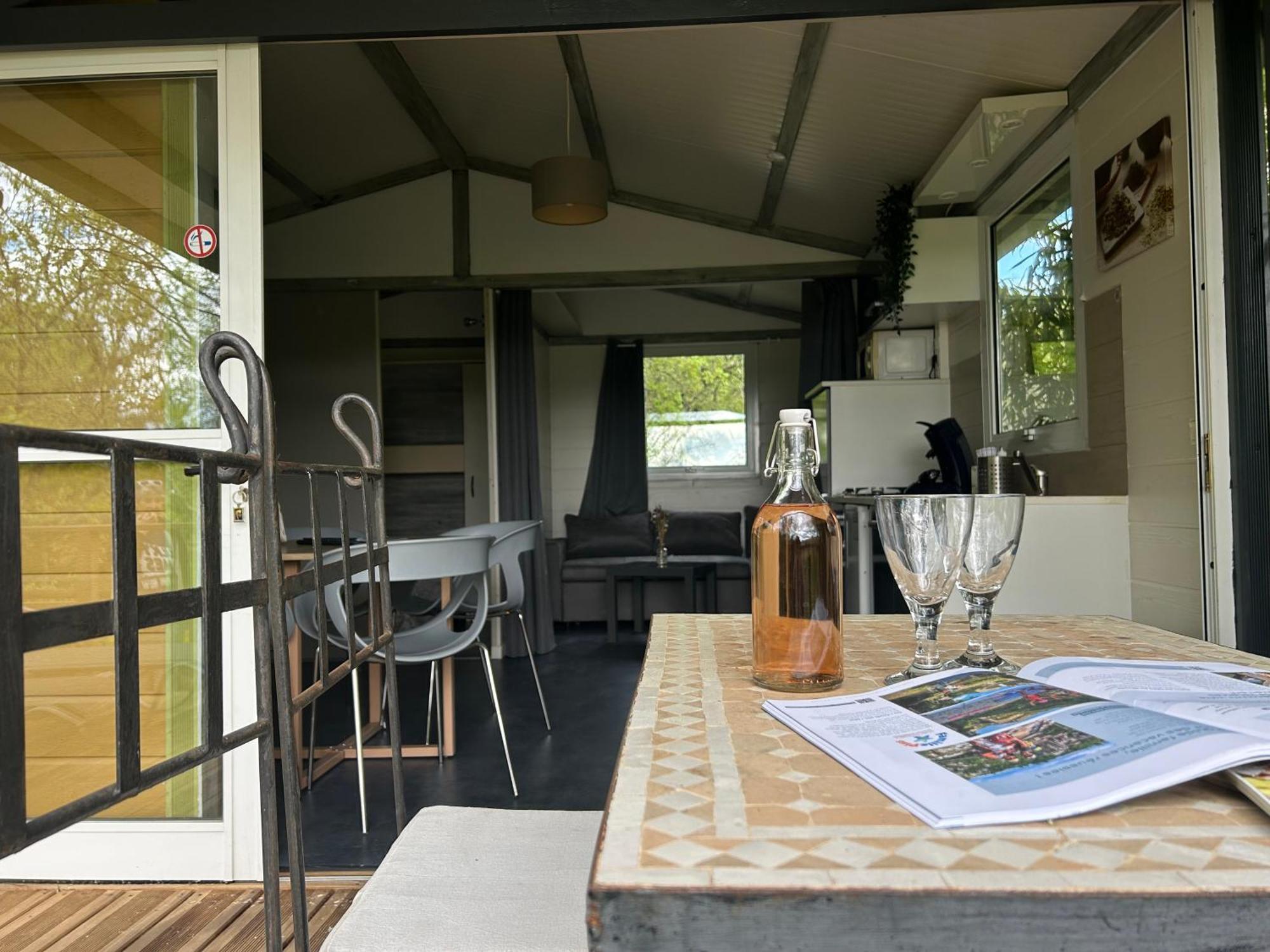 Les Chalets De Labeaume Exterior foto